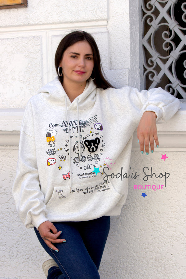 Polerón Oversized Blanco