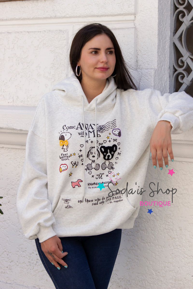 Polerón Oversized Blanco