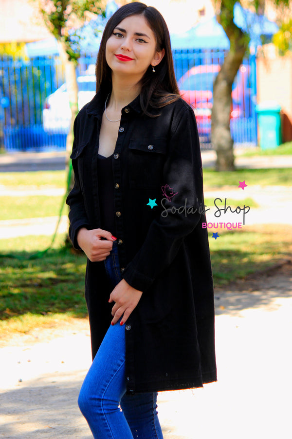 Chaqueta Oversized Negro