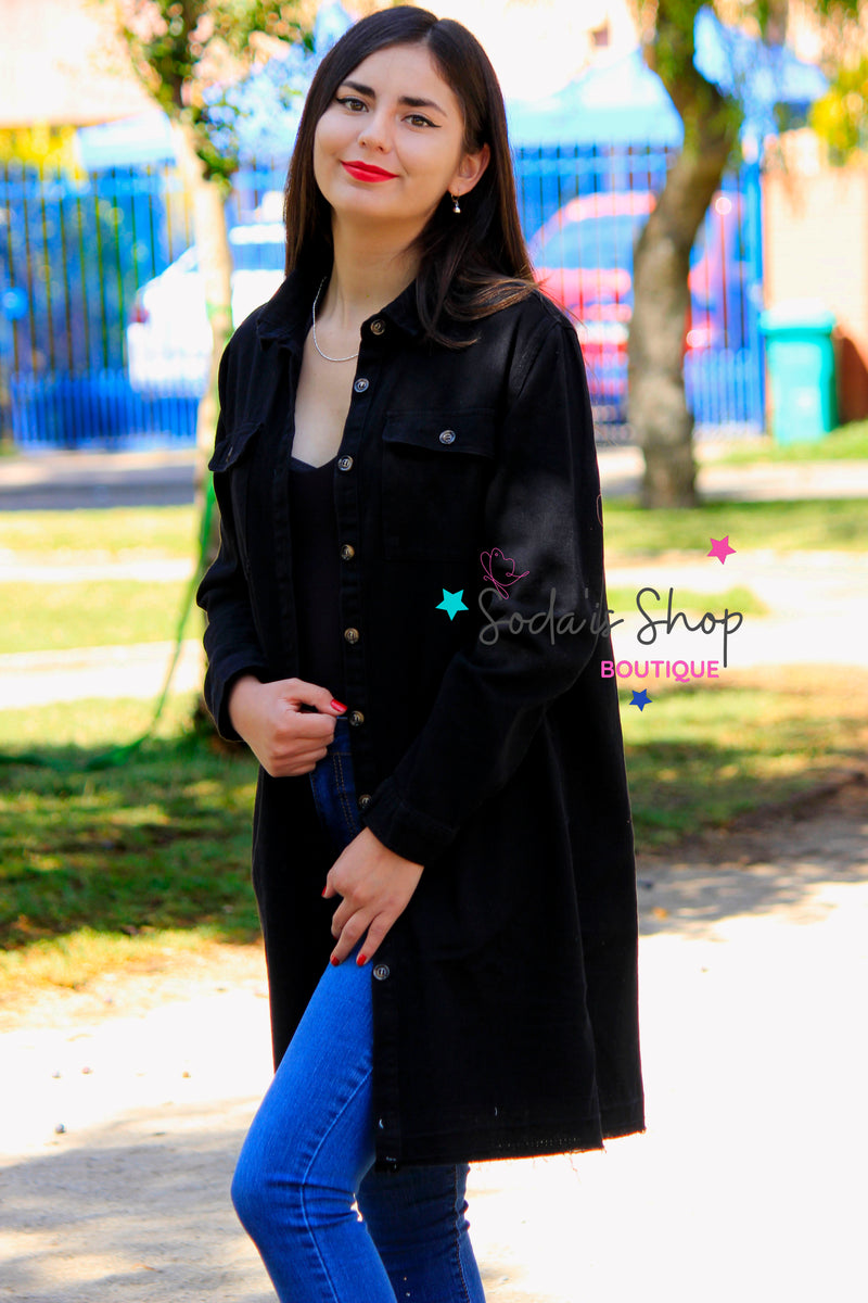 Chaqueta Oversized Negro
