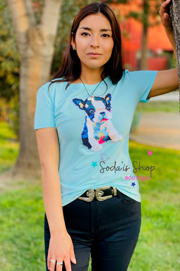 Polera Dog Menta