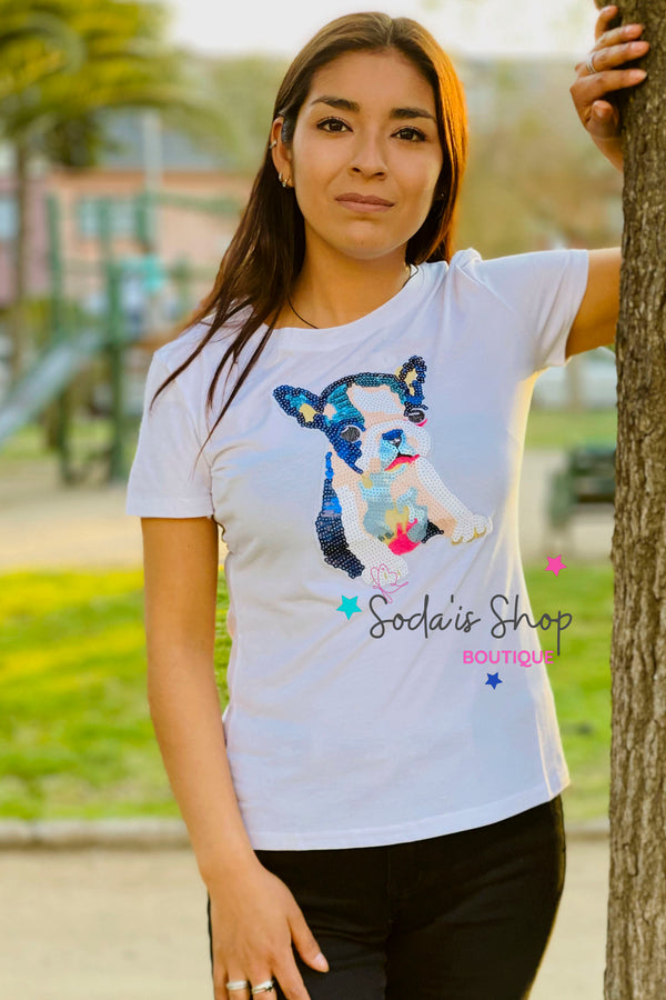 Polera Dog Blanco